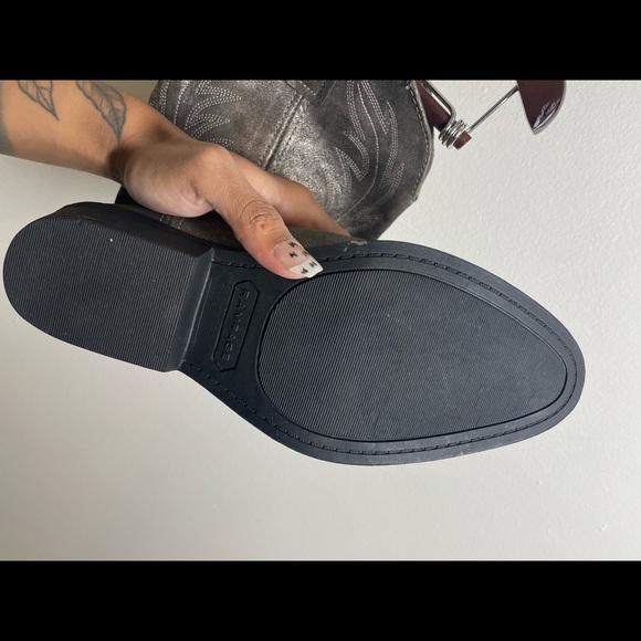 Rustic grey/silver Rampage Cow Boy Boot - Picture 2 of 5